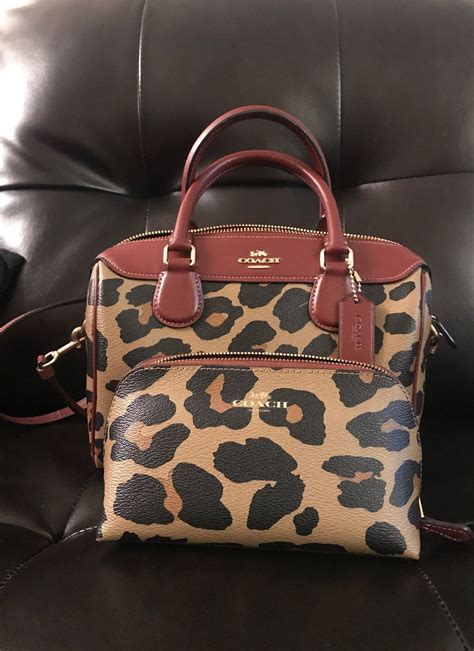 cheetah coach purse
